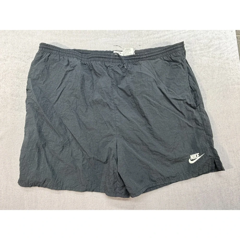 Nike Black 100% Nylon Men Swim Trunks Bottoms Size Large